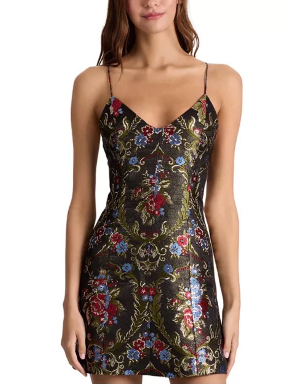 ALICE + OLIVIA Tayla Floral
Jacquard Structured Mini Dress Sz 12